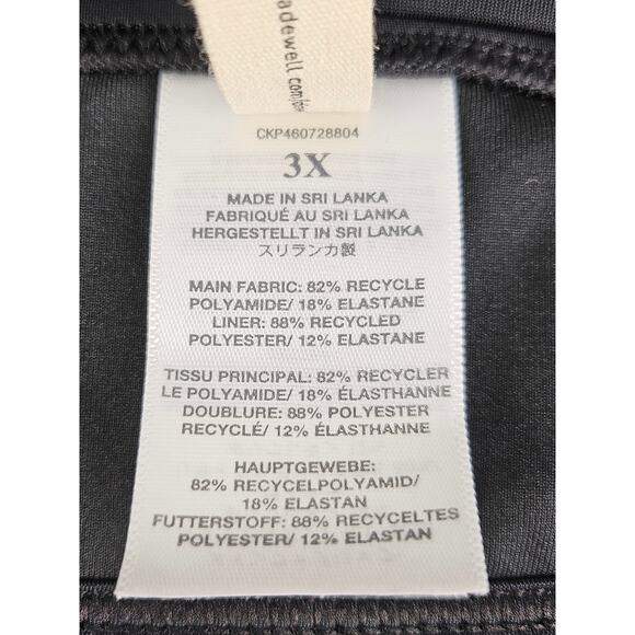 MADEWELL PLUS WOMENS BLACK BALCONETTE BIKINI TOP SECOND WAVE SIZE 3X STYLE MD347 - Picture 4 of 10